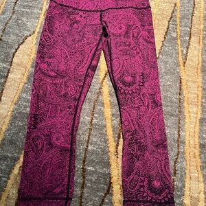 Lululemon Athletica Purple Capris with Performance Stretch